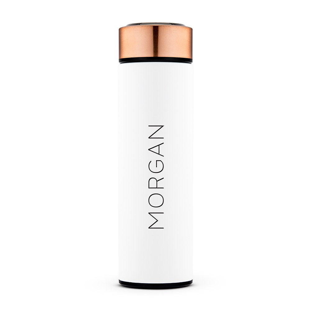 Reusable Custom Stainless Steel Silhouette Water Bottle - Calligraphy Print